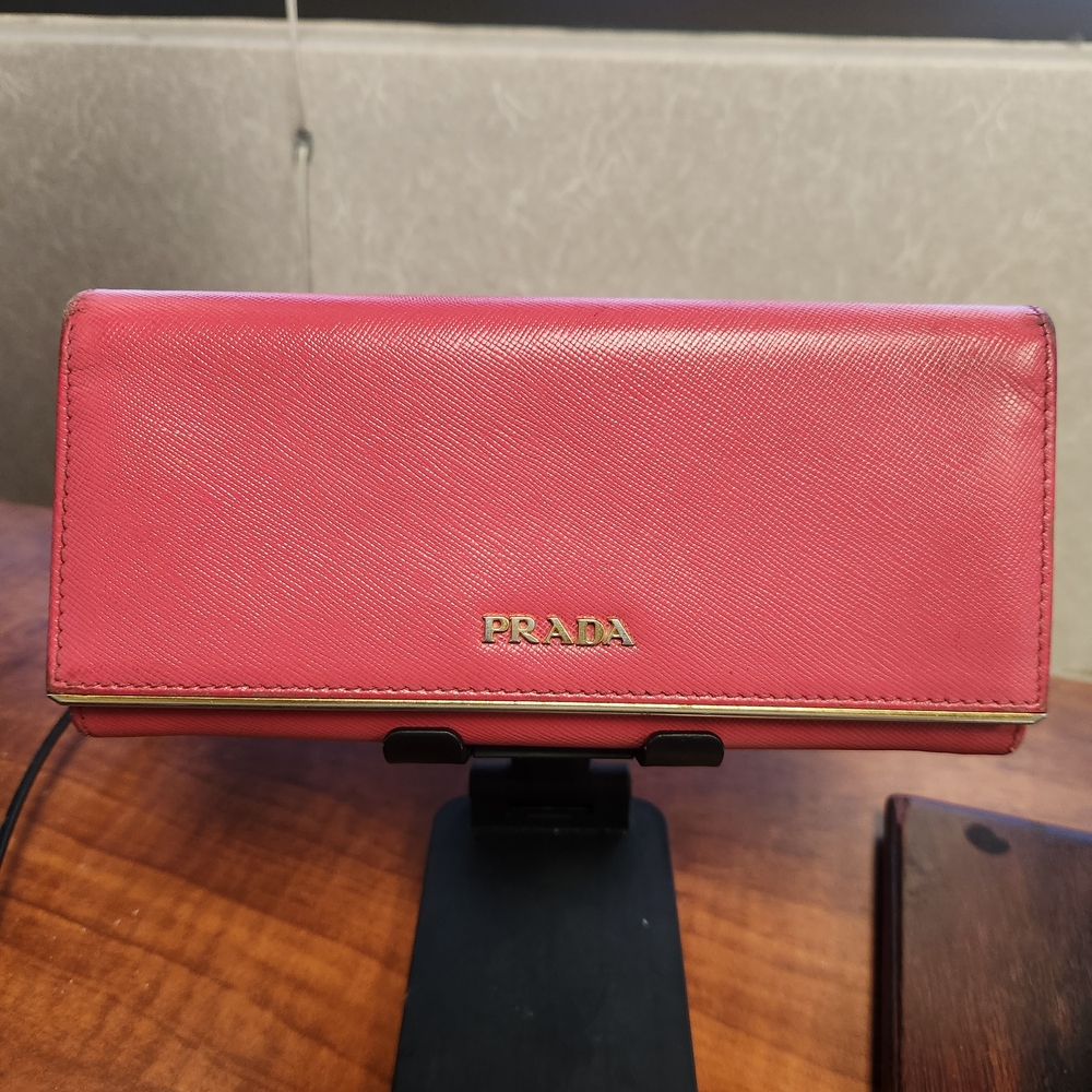 Prada Fuchsia Leather Wallet